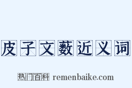 皮子文薮近义词是什么意思的图片